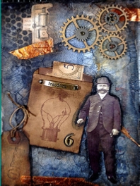 Mixed media art, Greeting cards by Sally Van Nuys